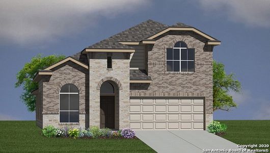 New construction Single-Family house 29519 Dusty Copper, Bulverde, TX 78163 THE CASPIAN- photo 0