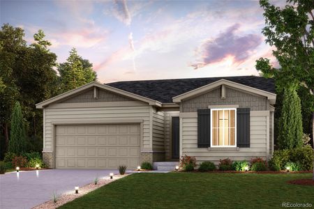 New construction Single-Family house 12371 E 100Th Drive, Commerce City, CO 80022 Palisade- photo 0