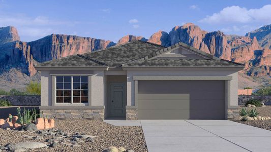 New construction Single-Family house 1587 S 239Th Dr, Buckeye, AZ 85326 Harris- photo 0