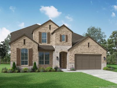 New construction Single-Family house 343 Lacey Oak, Castroville, TX 78009 Sheffield Plan- photo 0