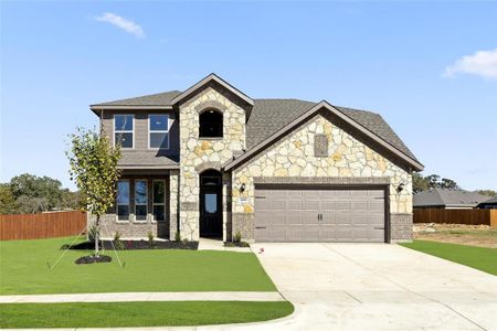 New construction Single-Family house 1400 Coventry Drive, Aubrey, TX 76227 Raleigh- photo 0