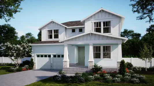 Craftsman Elevation | Maple at Cypress Bluff in Groveland, FL by Landsea Homes