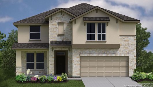 New construction Single-Family house 826 Town Creek Way, Cibolo, TX 78108 The Boerne- photo 0