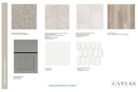 Design Selections. Home is currently under construction, selections subject to change.