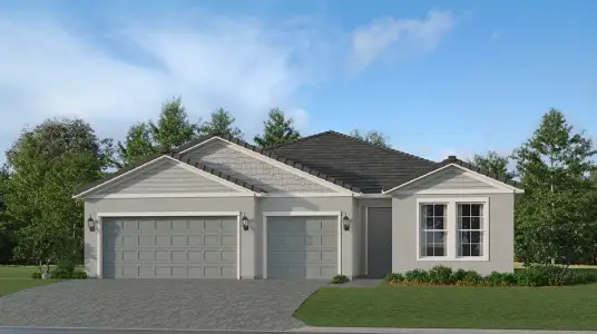 New construction Single-Family house 22163 Bronze Lantern Wy, Estero, FL 33928 plan Delray - image