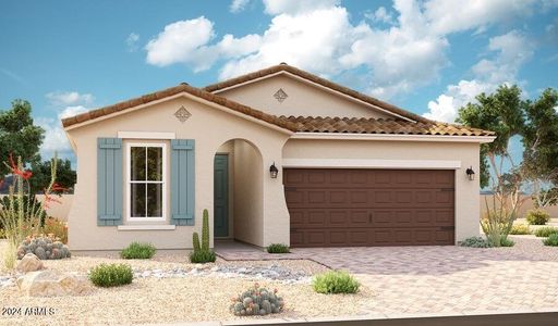 New construction Single-Family house 40060 W Elm Drive, Maricopa, AZ 85138 Larimar- photo 0