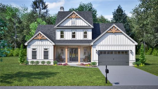 New construction Single-Family house 5840 Woodland Park Ct, Jefferson, GA 30549 - image