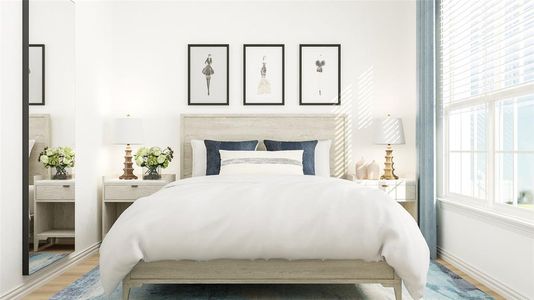 Bedroom featuring wood-type flooring