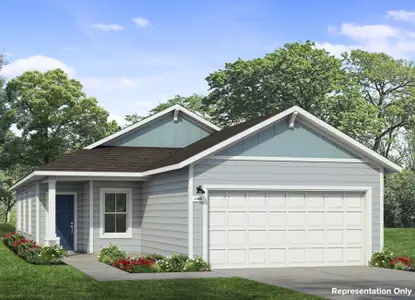 New construction Single-Family house 120 Adze Dr, Liberty Hill, TX 78642 plan Cascade 1468 - image