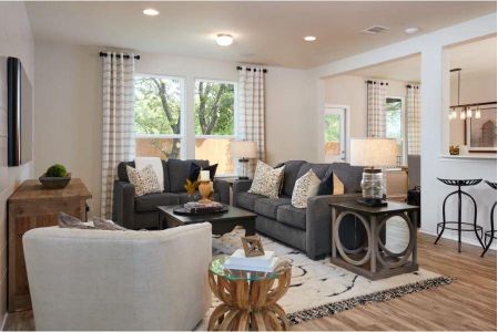 Photo of Pulte model home with same floor plan, not of actual home listed.