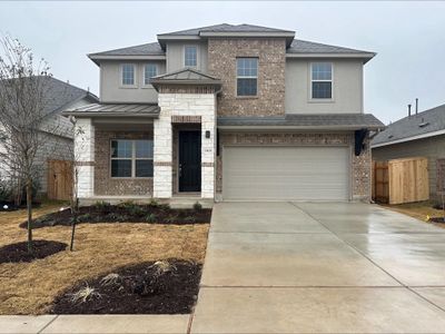 New construction Single-Family house 13824 Tucker Hedge Pass, Elgin, TX 78621 Enclave Series - Capri- photo 0