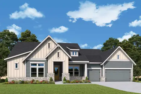 New construction Single-Family house 318 Silver Sage Ct, Dripping Springs, TX 78620 plan The Highcrest - image