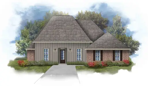 New construction Single-Family house 25 Natureview Wy, Freeport, FL 32439 plan Renoir IV G - image