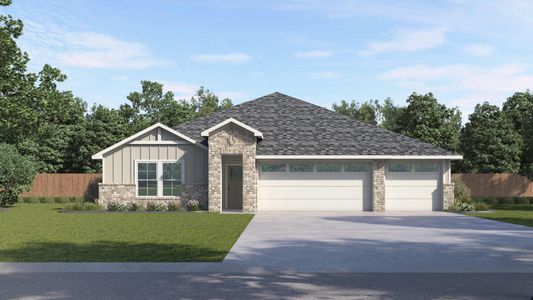 New construction Single-Family house 14812 Flying Aster Ln, Manor, TX 78653 plan The Westley - image