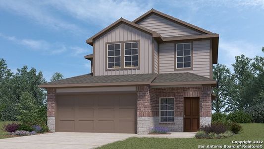 New construction Single-Family house 4519 Bontebok Dr, Converse, TX 78109 The Hanna - photo 0