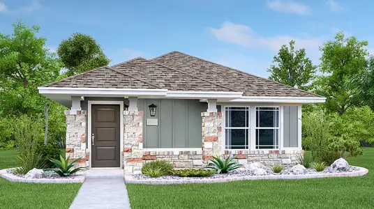 New construction Single-Family house 225 Stark, Kyle, TX 78640 plan Montour - image