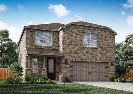 The Wren is a beautiful two story home with brick.