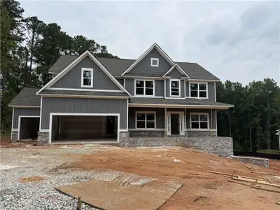 New construction Single-Family house 1371 Birch Wy, Loganville, GA 30052 plan (GA)Wilmington A.1 3 Front Entry - image