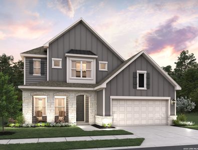New construction Single-Family house 307 Nottabi Rd, Adkins, TX 78101 plan Jordan - image