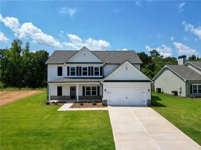New construction Single-Family house 148 Harmony Farms Orch, Eatonton, GA 31024 plan (GA)Hayden A.1 2 Front Entry - image