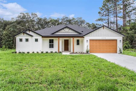 New construction Single-Family house 3378 W Early Place, Citrus Springs, FL 34433 Preston- photo 0