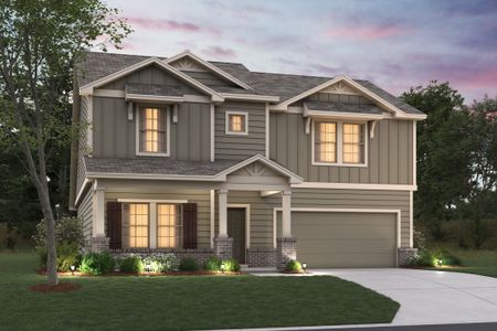 New construction Single-Family house 209 Tessaria Dr, San Marcos, TX 78666 plan Columbus - image