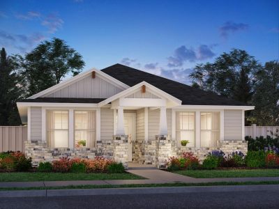 New construction Single-Family house 112 Maple Hedge Rd, Hutto, TX 78634 plan The Coronado (740) - image