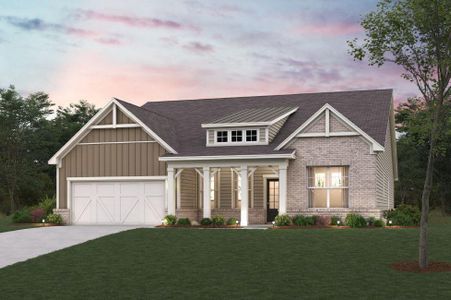 New construction Single-Family house 6675 Dusk St, Dawsonville, GA 30534 Redwood- photo 0