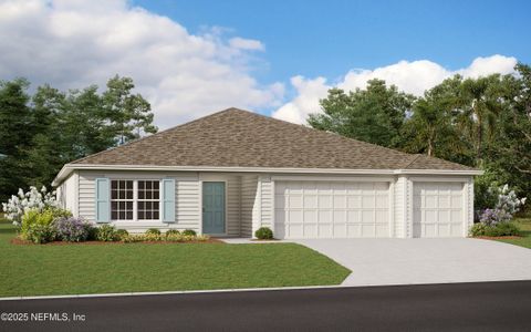 New construction Single-Family house 718 Hiddenwood Way, Oakleaf Plantation, FL 32065 Auburn- photo 0