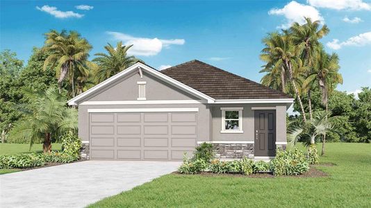 New construction Single-Family house 5254 Salt Marsh Rd, Wimauma, FL 33598 Allex II- photo 0