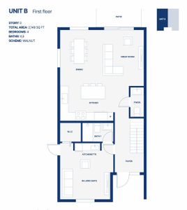 New construction Duplex house 11281 NE 3rd Ave, Miami, FL 33161 plan Sofia B - image