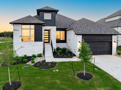 New construction Single-Family house 19625 Tranquility Falls Path, Lago Vista, TX 78645 Audrey- photo 0