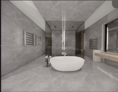 Master Bathroom 3D rendering