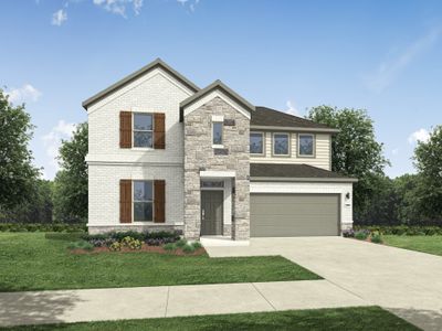 New construction Single-Family house 123 Universal Dr, Hutto, TX 78634 plan Trinity - image