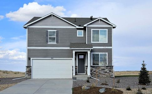 New construction Single-Family house 3205 Belleville Ridge Rd, Elizabeth, CO 80107 plan HOLCOMBE - image