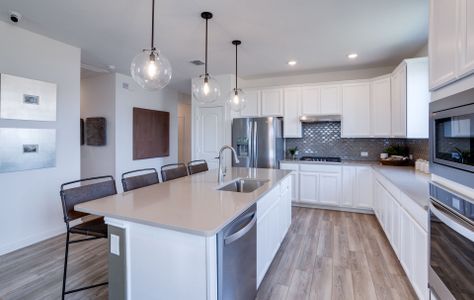 Abundant cabinet space in kitchen