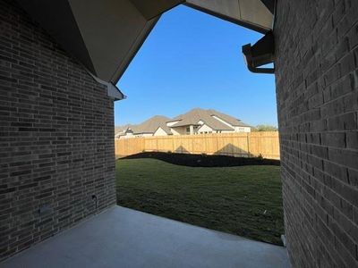 Covered patio left