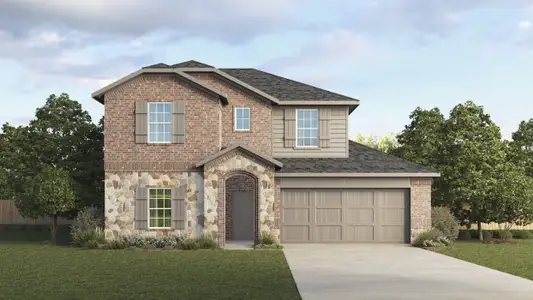 New construction Single-Family house 8413 Rockhopper Ln, Garland, TX 75043 plan H232 Tangerine - image