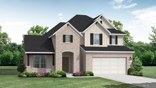 New construction Single-Family house 204 Ranchland Pass, Liberty Hill, TX 78642 Brookshire - photo 1 1