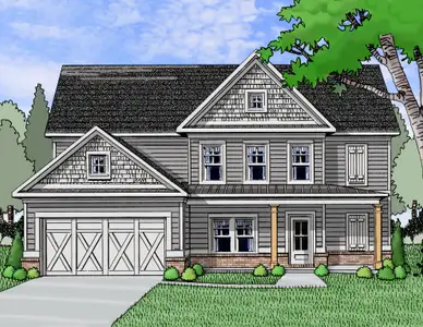 New construction Single-Family house 1320 Birch Wy, Loganville, GA 30052 plan (GA)Hayden A.4 2 Front Entry - image