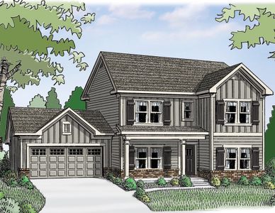 New construction Single-Family house 90 Fairwinds Dr, Covington, GA 30016 plan (GA)The Jefferson | Front Entry - image