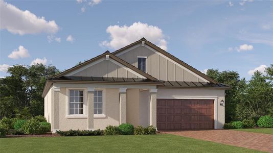 New construction Single-Family house 9650 Minnow Ray Dr, Land O' Lakes, FL 34638 Sunburst II- photo 0