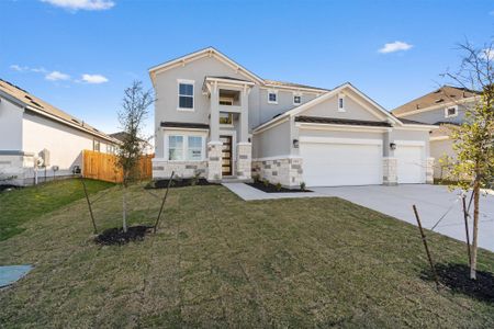 New construction Single-Family house 19125 Ariel Elena Way, Pflugerville, TX 78660 Lennox- photo 0