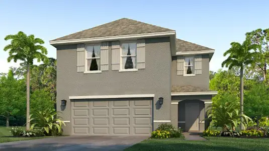 New construction Single-Family house 17846 Wheat Stack Ct, Parrish, FL 34219 plan Elston - image