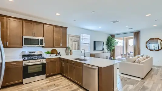 Kitchen cabinetry and appliances