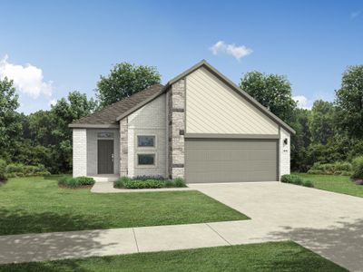 New construction Single-Family house 1216 Corsica Cliffs Dr, Huffman, TX 77336 plan Amber II - image