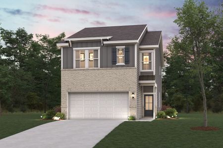 New construction Townhouse house 1215 Brooks Ryan Run, Lawrenceville, GA 30043 plan Sierra - image