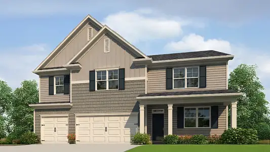 New construction Single-Family house 227 Grandview Dr, Dawsonville, GA 30534 plan Mansfield - image