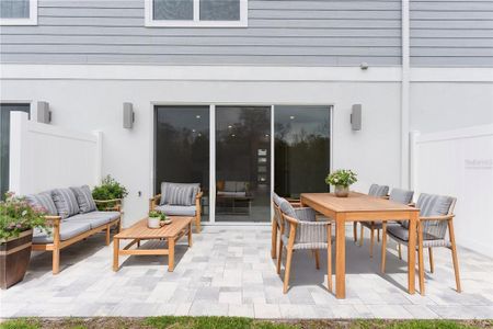 Patio - virtually staged