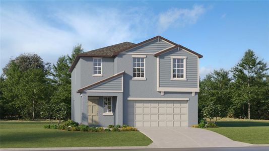 New construction Single-Family house 2871 Silver Scallop Loop, Wimauma, FL 33598 Chicago II- photo 0